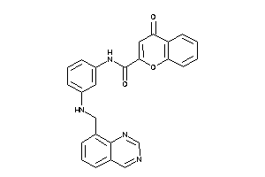 4-keto-N-[3-(quinazolin-8-ylmethylamino)phenyl]chromene-2-carboxamide