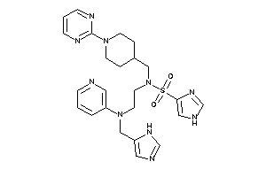 N-[2-[1H-imidazol-5-ylmethyl(3-pyridyl)amino]ethyl]-N-[[1-(2-pyrimidyl)-4-piperidyl]methyl]-1H-imidazole-4-sulfonamide