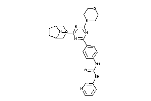 Image of 1-[4-[4-morpholino-6-(3-oxa-8-azabicyclo[3.2.1]octan-8-yl)-s-triazin-2-yl]phenyl]-3-(3-pyridyl)urea