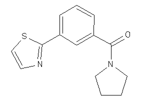 Pyrrolidino-(3-thiazol-2-ylphenyl)methanone