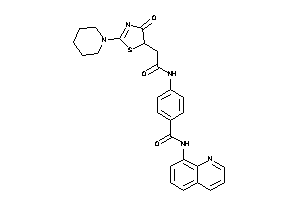 4-[[2-(4-keto-2-piperidino-2-thiazolin-5-yl)acetyl]amino]-N-(8-quinolyl)benzamide