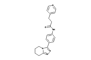 3-(4-pyridyl)-N-[4-(5,6,7,8-tetrahydro-[1,2,4]triazolo[4,3-a]pyridin-3-yl)phenyl]propionamide