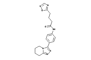 4-(1,2,4-oxadiazol-5-yl)-N-[4-(5,6,7,8-tetrahydro-[1,2,4]triazolo[4,3-a]pyridin-3-yl)phenyl]butyramide