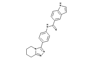 N-[4-(5,6,7,8-tetrahydro-[1,2,4]triazolo[4,3-a]pyridin-3-yl)phenyl]-1H-indole-5-carboxamide