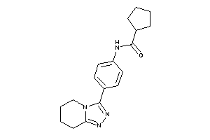 N-[4-(5,6,7,8-tetrahydro-[1,2,4]triazolo[4,3-a]pyridin-3-yl)phenyl]cyclopentanecarboxamide