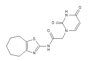 2-(2,4-diketopyrimidin-1-yl)-N-(5,6,7,8-tetrahydro-4H-cyclohepta[d]thiazol-2-yl)acetamide