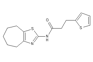 Image of N-(5,6,7,8-tetrahydro-4H-cyclohepta[d]thiazol-2-yl)-3-(2-thienyl)propionamide