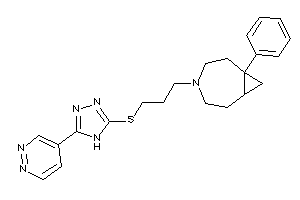 7-phenyl-4-[3-[(5-pyridazin-4-yl-4H-1,2,4-triazol-3-yl)thio]propyl]-4-azabicyclo[5.1.0]octane
