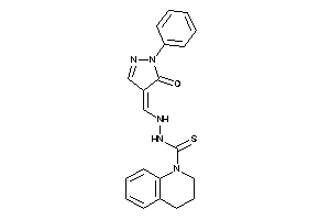 N'-[(5-keto-1-phenyl-2-pyrazolin-4-ylidene)methyl]-3,4-dihydro-2H-quinoline-1-carbothiohydrazide