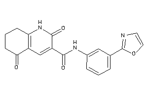 Image of 2,5-diketo-N-(3-oxazol-2-ylphenyl)-1,6,7,8-tetrahydroquinoline-3-carboxamide