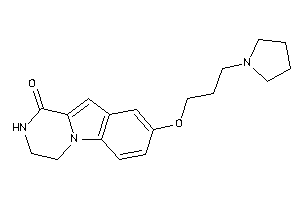 Image of 8-(3-pyrrolidinopropoxy)-3,4-dihydro-2H-pyrazino[1,2-a]indol-1-one