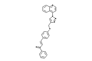 Image of 1-phenyl-3-[4-[[1-(4-quinolyl)triazol-4-yl]methoxy]phenyl]prop-2-en-1-one