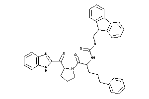 N-[1-[2-(1H-benzimidazole-2-carbonyl)pyrrolidine-1-carbonyl]-4-phenyl-butyl]carbamic Acid 9H-fluoren-9-ylmethyl Ester
