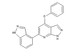 6-(1H-indazol-4-yl)-4-phenoxy-1H-pyrazolo[3,4-b]pyridine