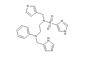 Image of N-(3-furfuryl)-N-[2-[N-(1H-imidazol-5-ylmethyl)anilino]ethyl]-1H-imidazole-4-sulfonamide