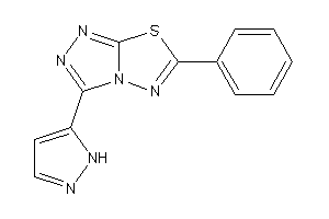 6-phenyl-3-(1H-pyrazol-5-yl)-[1,2,4]triazolo[3,4-b][1,3,4]thiadiazole