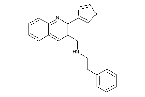 Image of [2-(3-furyl)-3-quinolyl]methyl-phenethyl-amine