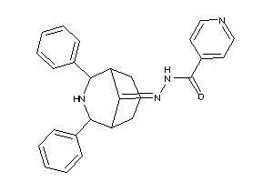 N-[(6,8-diphenyl-7-azabicyclo[3.3.1]nonan-9-ylidene)amino]isonicotinamide