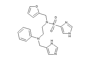 Image of N-(2-furfuryl)-N-[2-[N-(1H-imidazol-5-ylmethyl)anilino]ethyl]-1H-imidazole-4-sulfonamide