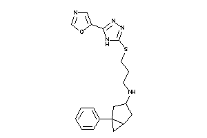 Image of 3-[(5-oxazol-5-yl-4H-1,2,4-triazol-3-yl)thio]propyl-(5-phenyl-3-bicyclo[3.1.0]hexanyl)amine