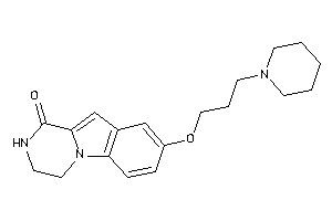 Image of 8-(3-piperidinopropoxy)-3,4-dihydro-2H-pyrazino[1,2-a]indol-1-one