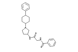 Image of N-[2-keto-2-[[1-(4-phenylcyclohexyl)pyrrolidin-3-yl]amino]ethyl]benzamide