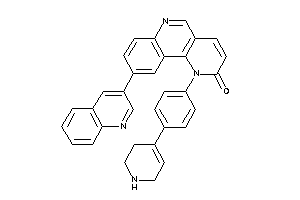Image of 9-(3-quinolyl)-1-[4-(1,2,3,6-tetrahydropyridin-4-yl)phenyl]benzo[h][1,6]naphthyridin-2-one