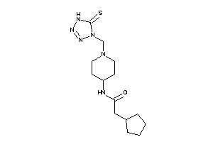 2-cyclopentyl-N-[1-[(5-thioxo-1H-tetrazol-4-yl)methyl]-4-piperidyl]acetamide