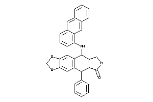 9-(1-anthrylamino)-5-phenyl-5a,8,8a,9-tetrahydro-5H-isobenzofuro[6,5-f][1,3]benzodioxol-6-one