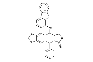 Image of 9-(9H-fluoren-1-ylamino)-5-phenyl-5a,8,8a,9-tetrahydro-5H-isobenzofuro[6,5-f][1,3]benzodioxol-6-one