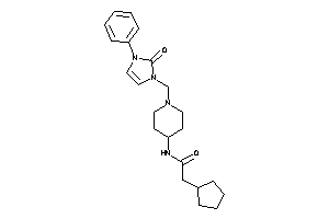 Image of 2-cyclopentyl-N-[1-[(2-keto-3-phenyl-4-imidazolin-1-yl)methyl]-4-piperidyl]acetamide