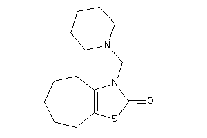 3-(piperidinomethyl)-5,6,7,8-tetrahydro-4H-cyclohepta[d]thiazol-2-one