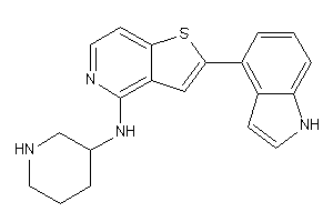 [2-(1H-indol-4-yl)thieno[3,2-c]pyridin-4-yl]-(3-piperidyl)amine