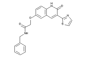 N-benzyl-2-[(2-keto-3-thiazol-2-yl-1H-quinolin-6-yl)oxy]acetamide