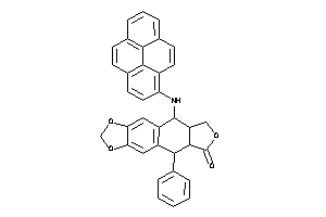Image of 5-phenyl-9-(pyren-1-ylamino)-5a,8,8a,9-tetrahydro-5H-isobenzofuro[6,5-f][1,3]benzodioxol-6-one