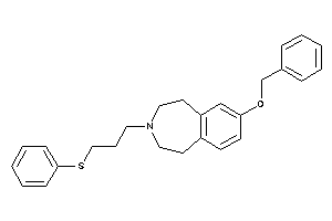 7-benzoxy-3-[3-(phenylthio)propyl]-1,2,4,5-tetrahydro-3-benzazepine