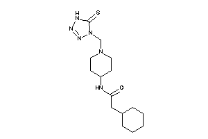 2-cyclohexyl-N-[1-[(5-thioxo-1H-tetrazol-4-yl)methyl]-4-piperidyl]acetamide