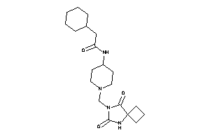 Image of 2-cyclohexyl-N-[1-[(6,8-diketo-5,7-diazaspiro[3.4]octan-7-yl)methyl]-4-piperidyl]acetamide