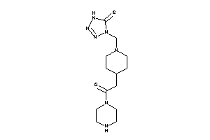 1-piperazino-2-[1-[(5-thioxo-1H-tetrazol-4-yl)methyl]-4-piperidyl]ethanone