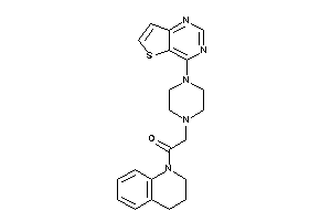 1-(3,4-dihydro-2H-quinolin-1-yl)-2-(4-thieno[3,2-d]pyrimidin-4-ylpiperazino)ethanone