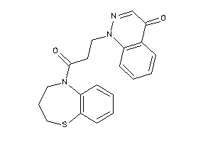 1-[3-(3,4-dihydro-2H-1,5-benzothiazepin-5-yl)-3-keto-propyl]cinnolin-4-one