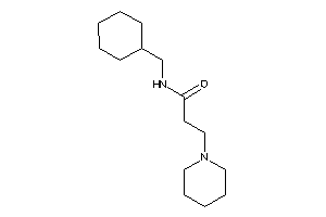 N-(cyclohexylmethyl)-3-piperidino-propionamide