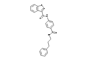 Image of N-[4-(3-phenylpropylcarbamoyl)phenyl]-1,2-benzothiazole-3-carboxamide