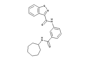 Image of N-[3-(cycloheptylcarbamoyl)phenyl]-1,2-benzothiazole-3-carboxamide