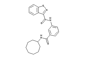 Image of N-[3-(cyclooctylcarbamoyl)phenyl]-1,2-benzothiazole-3-carboxamide