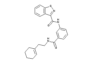 Image of N-[3-(2-cyclohexen-1-ylethylcarbamoyl)phenyl]-1,2-benzothiazole-3-carboxamide