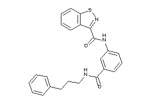 Image of N-[3-(3-phenylpropylcarbamoyl)phenyl]-1,2-benzothiazole-3-carboxamide