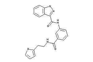 N-[3-[2-(2-furyl)ethylcarbamoyl]phenyl]-1,2-benzothiazole-3-carboxamide