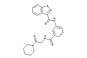 Image of N-[3-[(2-keto-2-piperidino-ethyl)carbamoyl]phenyl]-1,2-benzothiazole-3-carboxamide