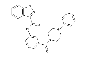 Image of N-[3-(4-phenylpiperazine-1-carbonyl)phenyl]-1,2-benzothiazole-3-carboxamide